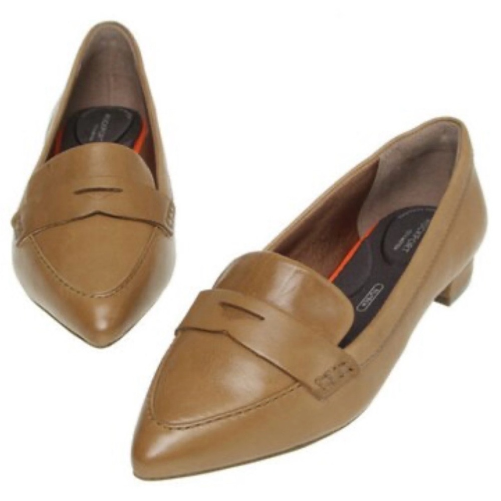 Rockport Adelyne Total Motion Loafers – Taupe / Neutral Leather